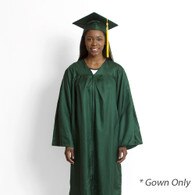 Jostens, Bachelor, Keeper, Gown, Green, Gown Only